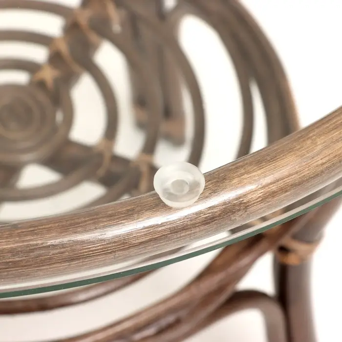 Набор садовой мебели "Bagama": 2 кресла, 1 диван, 1 стол, ротанг тёмный, подушки чёрные