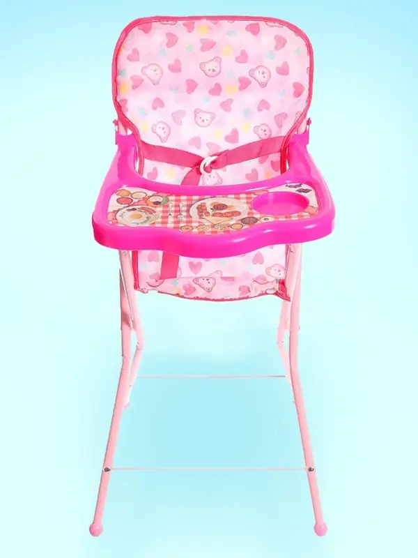Стульчик для кормления кукол, складной механизм, металлический каркас