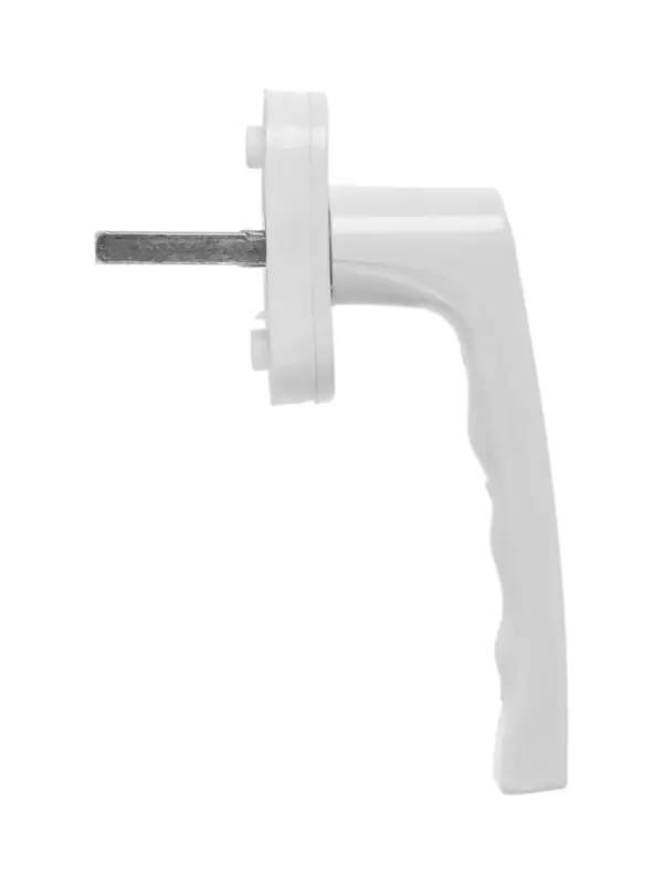 Ручка для окон ПВХ ТУНДРА, пластиковая, 32 мм, цвет белый, набор 2 шт