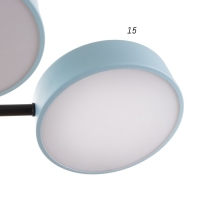 Люстра с ПДУ 2296/6BL LED 144Вт 3000-6000К синий 80х59х14 см BayerLux