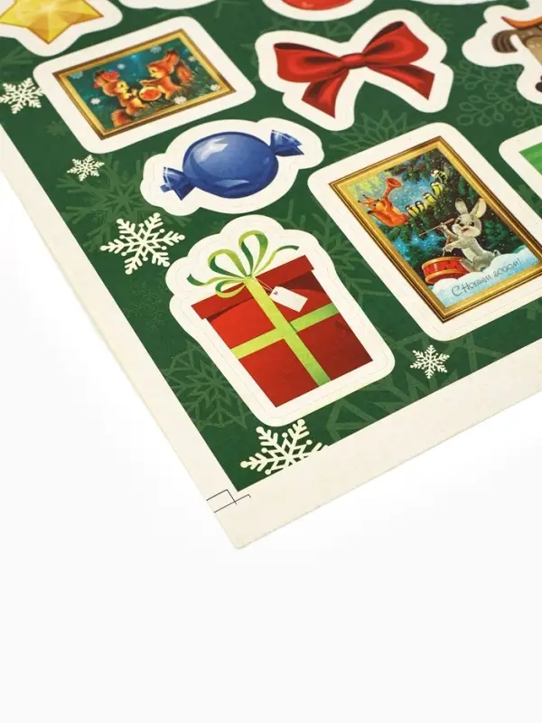 Адвент календарь новогодний с наклейками &laquo;Сказочного года&raquo;, 30&times;42 см