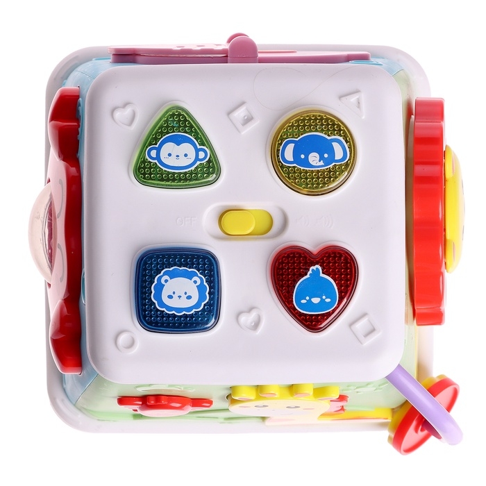 Музыкальная развивающая игрушка «Бизикубик», звуковые и световые эффекты