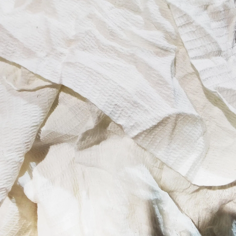 Ветошь лоскут вафельного полотна отбеленный, 10кг/уп_СПБ