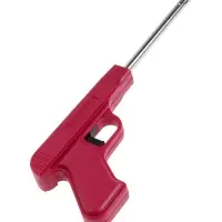 Пьезозажигалка JZDD-17-BRD, для газовых плит/духовых шкафов/барбекю, пистолет, бордовая