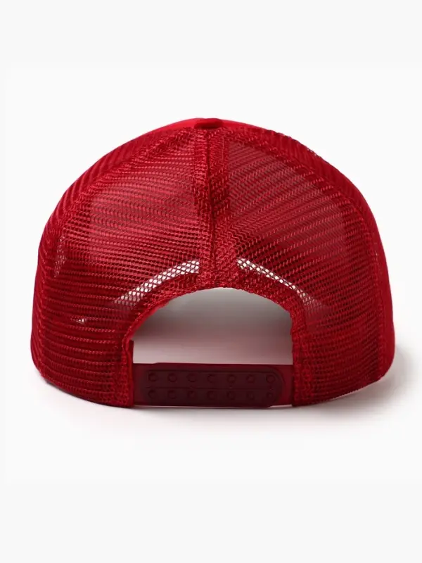 Бейсболка с сеткой MINAKU, красная, размер 56-58