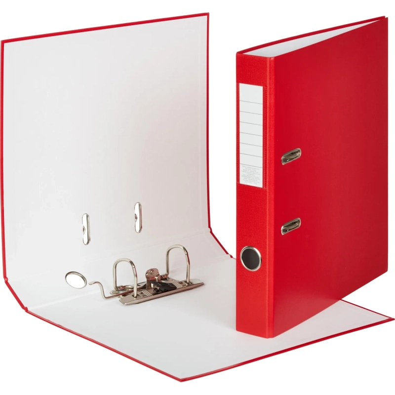 Папка-регистратор  50мм, 10шт/уп, красный,ПБП1,карм.кор