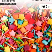 Кондитерская посыпка для куличей «Светлой Пасхи»: голубая, розовая, зеленая, оранжевая, жёлтая, красная, 50 г. Кондитерская посыпка для куличей «Светлой Пасхи»: голубая, розовая, зеленая, оранжевая, жёлтая, красная, 50 г.