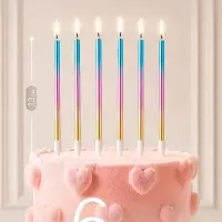 Свечи для торта Make a wish, 6 шт., 13&times;0.5 см