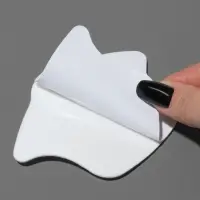 Пяткоудерживатели для обуви, на клеевой основе, 11&times;7.8 см, пара, белые