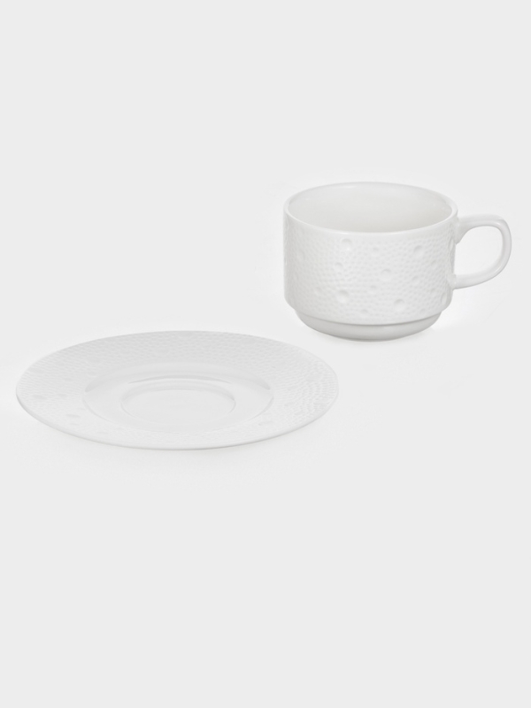 Чайная пара Magistro Fray, чайшка 230 мл и блюдце 15х7,7 см