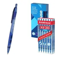 Ручка шариковая ErichKrause. XR-30, автоматическая, синий стержень, узел 0.7 мм, резиновый упор