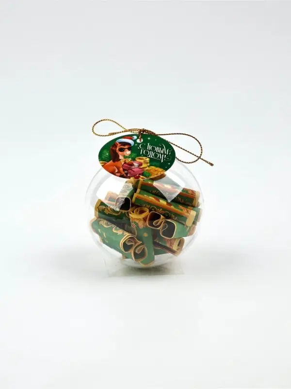 Подвеска ёлочная игрушка со свитками «2025», 30 свитков Подвеска ёлочная игрушка со свитками «2025», 30 свитков