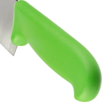 Нож поварской лез 254 мм  толщ 2 мм  3Cr13  зел пластиковая ручка