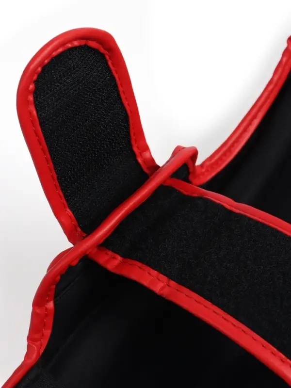 Защита голеностопа для единоборств FIGHT EMPIRE, ART, чёрно-красная, размер XL