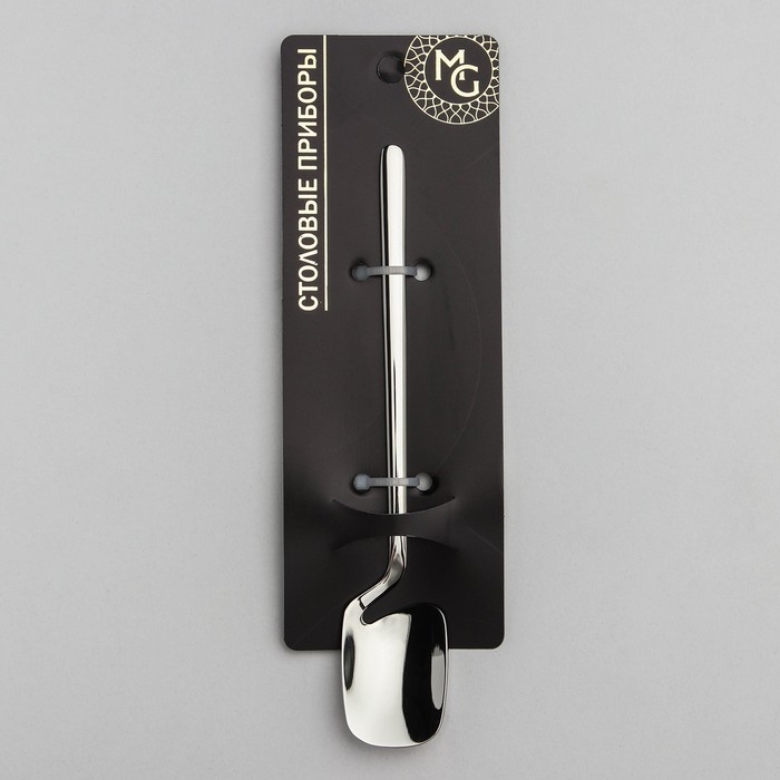 Ложка чайная из нержавеющей стали Magistro Wave, длина 13,5 см, цвет серебряный Ложка чайная из нержавеющей стали Magistro Wave, длина 13,5 см, цвет серебряный