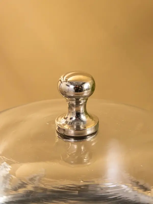 Тортовница со стеклянной крышкой Тортовница со стеклянной крышкой "Звёзды" алюминий 21х21х23 см