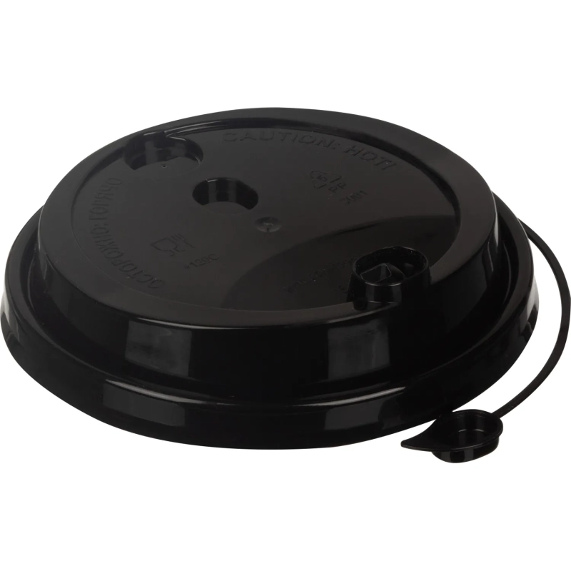 Крышка д/стакана с питейн.ПП d-90мм матовый/черн., 1000шт/кор (3001М/Ч)