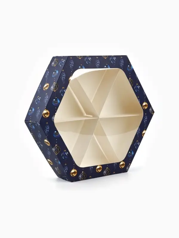 Коробка складная &laquo;Новогодние снежные шары&raquo;, 20&times;23&times;4 см