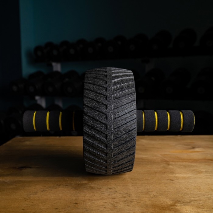 Ролик для пресса ONLYTOP, 29х15х15 см, с ковриком Ролик для пресса ONLYTOP, 29х15х15 см, с ковриком