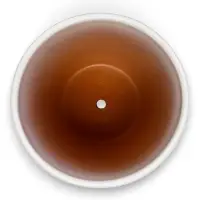 Горшок цветочный с поддоном 1,4 л, d15/h13 см белый керамика, "Голландия" (М)