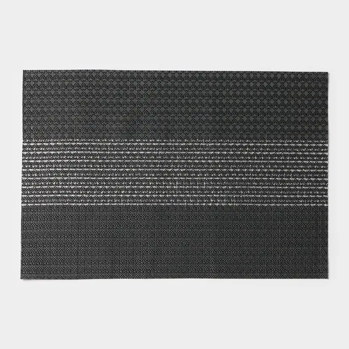 Салфетки сервировочные на стол Доляна &laquo;Сияние&raquo;, 4 шт., 45&times;30 см, чёрные