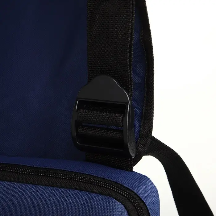 Сумка нагрудная на молнии, наружный карман, 21&times;3.5&times;16 см, синяя