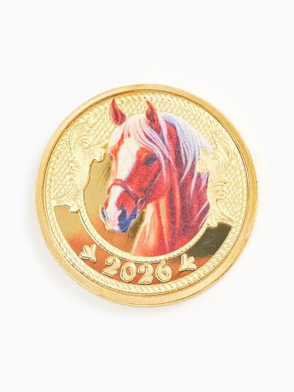 Монета новогодняя сувенирная «Благополучия и успеха», диам. 2,2 см Монета новогодняя сувенирная «Благополучия и успеха», диам. 2,2 см