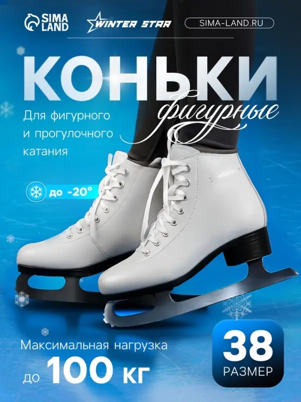 Коньки фигурные Winter Star Basic, размер 38