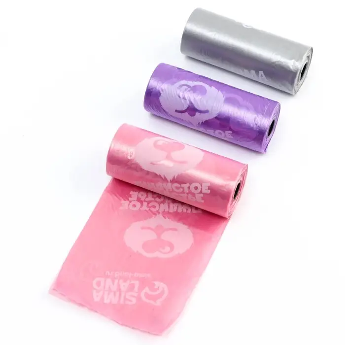 Пакеты для уборки за собаками в шоубоксе «Пушистое счастье» (15 рулонов по 15 пакетов, 22 х 30 см)