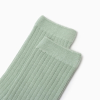 Гольфы детские 2 пары Крошка Я BASIC LINE, 10-12 см, зеленый/ бежевый