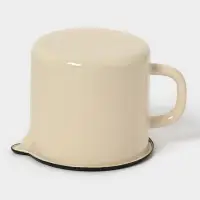 Круж.с нос.б/к 1л (слоновая)Без декора