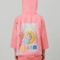 Дождевик детский, рост 120-130, розовый