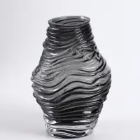 Ваза для цветов &laquo;Модесто&raquo;, 19&times;12 см, стекло, чёрная