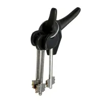 Крючок мебельный CAPPIO HORN, двухрожковый, цвет черный, 3 шт.