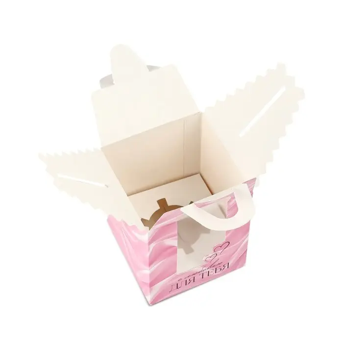 Складная коробка под один капкейк «Шёлк», 9 х 9 х 11 см Складная коробка под один капкейк «Шёлк», 9 х 9 х 11 см