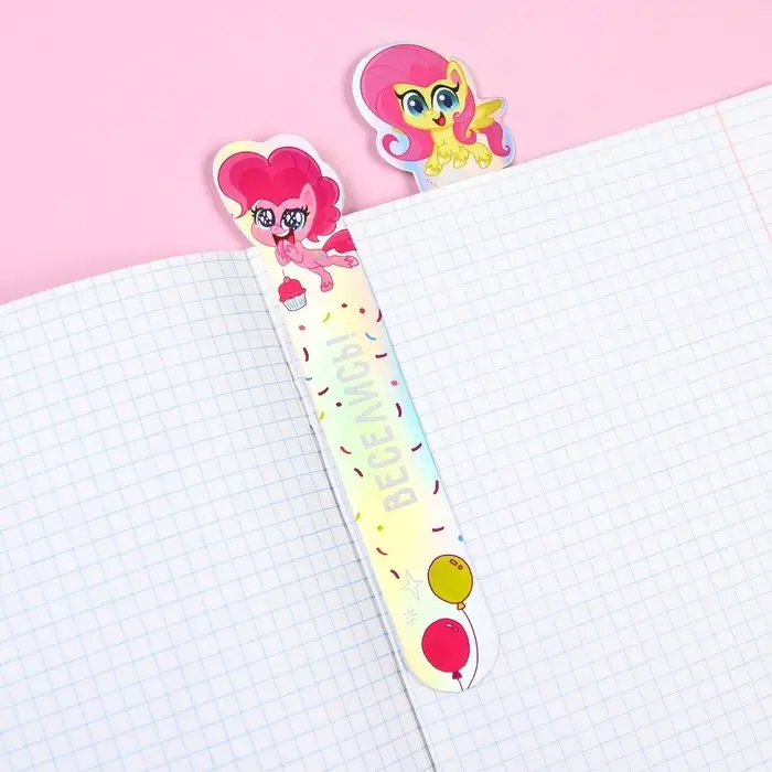 Закладки для книг, фигурные из картона, 5 шт. «Пони», My Little Pony Закладки для книг, фигурные из картона, 5 шт. «Пони», My Little Pony