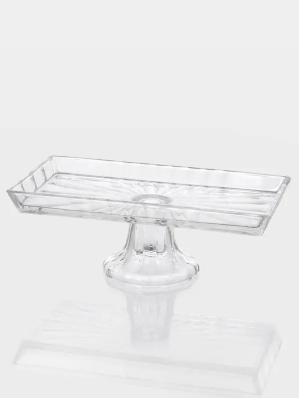 Блюдо на ножке Блюдо на ножке "Шубница" 27,4х14х10 см, прозрачная