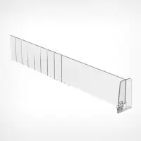 Пластиковый обламывающийся разделитель c передним ограничителем 6 см, 18.5-38.5&times;3.5&times;6 см