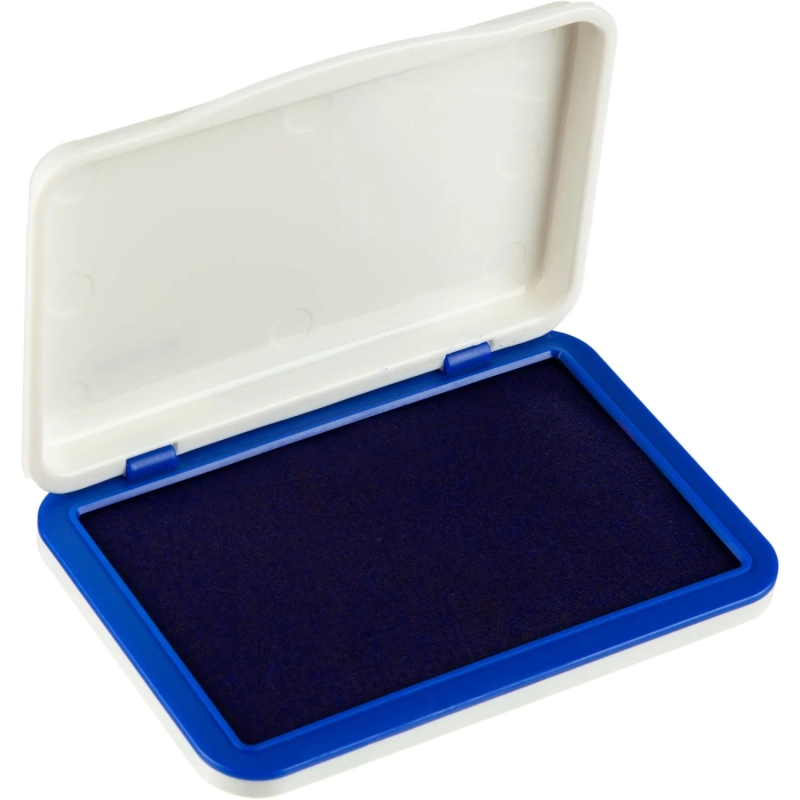 Подушка штемпельная настольная Attache синяя 70х103 мм пластик