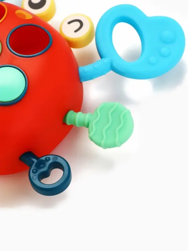 Игрушка тянучка Крошка Я &laquo;Крабик&raquo; развивающая, сенсорная, красная