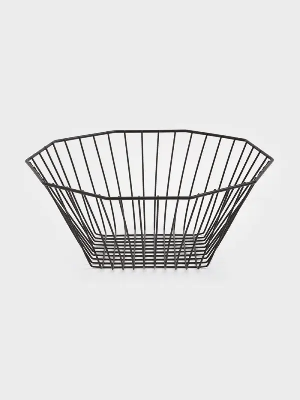 Корзинка - ваза для фруктов &laquo;Квадраты&raquo;, 29&times;11.5 см, чёрная