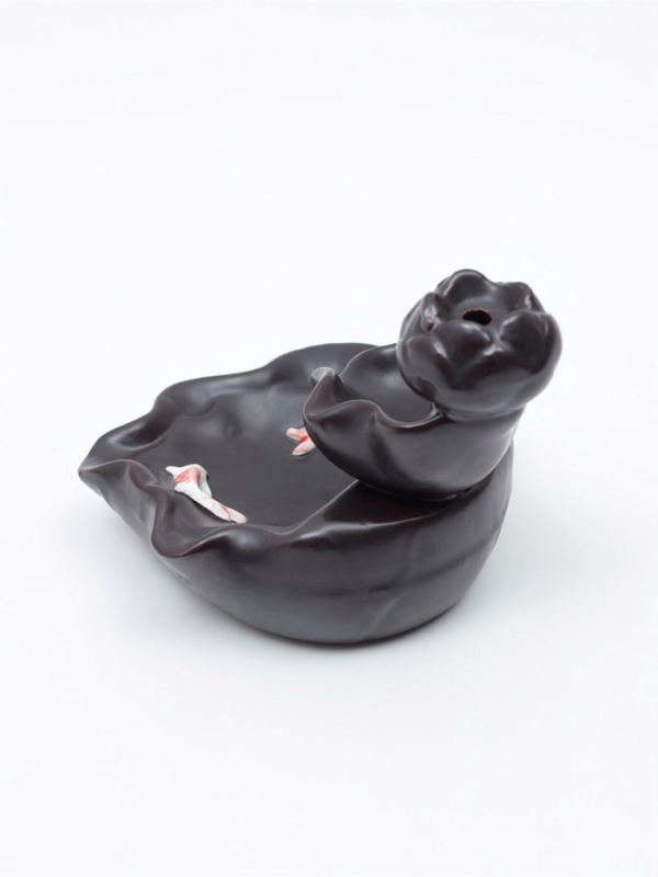 Подставка для благовоний TAKE IT EASY «Горное озеро с рыбками», набор благовоний конусы, стелющийся дым, 4.5×3.8×6см