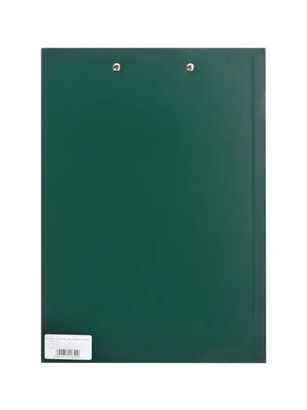 Планшет с зажимом А4, 2 мм, Calligrata прочный, картон/бумвинил, зеленый (клипборд)