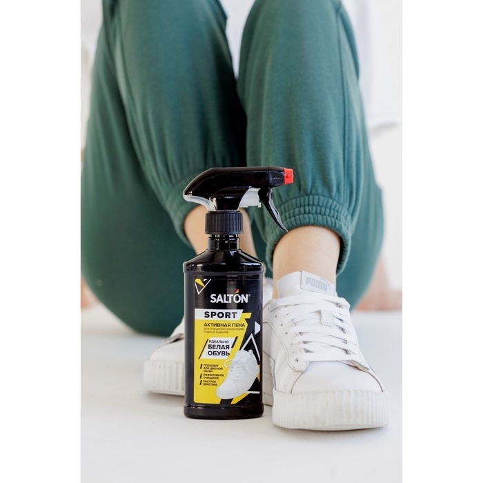 Пена для обуви, Salton Expert White Express, чистящее средство для кроссовок, обуви, подошв и рантов, пена, 200 мл Пена для обуви, Salton Expert White Express, чистящее средство для кроссовок, обуви, подошв и рантов, пена, 200 мл