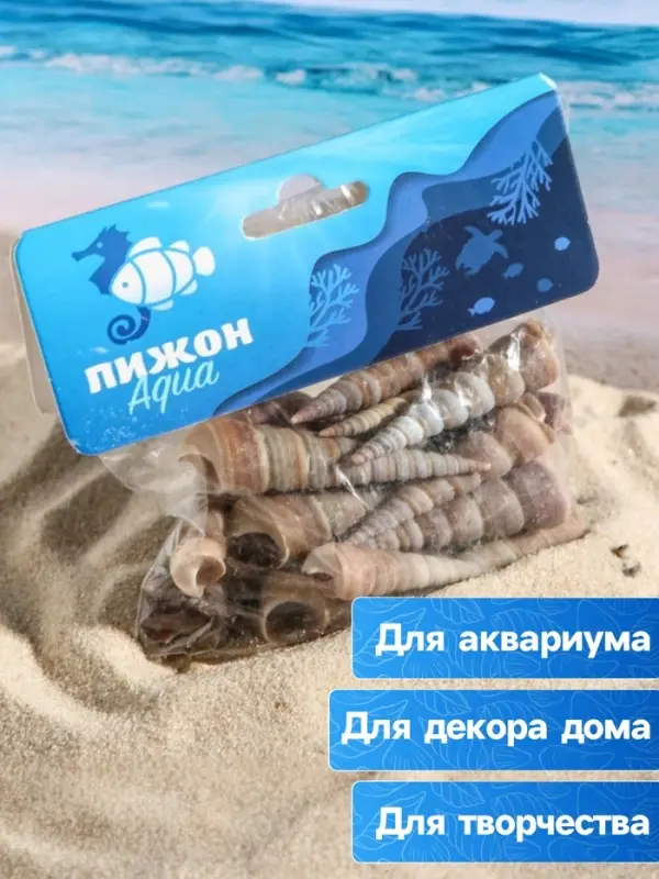 Набор ракушек, 3 - 5 см, 100 г