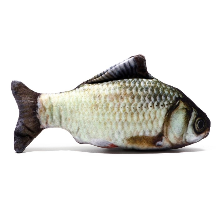 Игрушка  Игрушка "Рыба моей мечты!" с кошачьей мятой, карась, 20 см