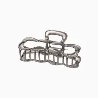 Крабик для волос &laquo;Луна&raquo;, прямой, 9 см, чёрный