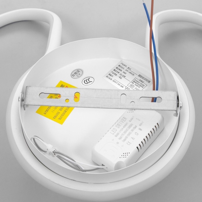 Люстра "Норвин" LED 40Вт 3000К белый 42х42х24 см