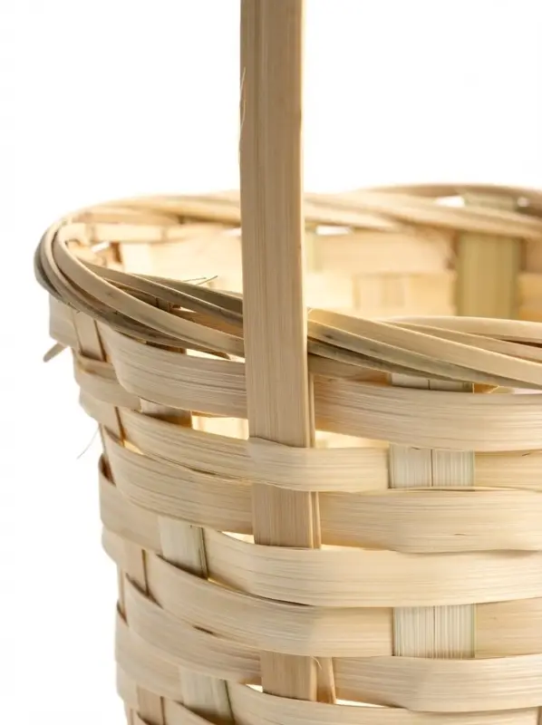Корзина плетёная, d=17&times;9&times;30 см, бамбук