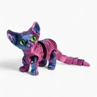 3Д - печатная игрушка &laquo;Котёнок&raquo;, подвижная, цвет МИКС